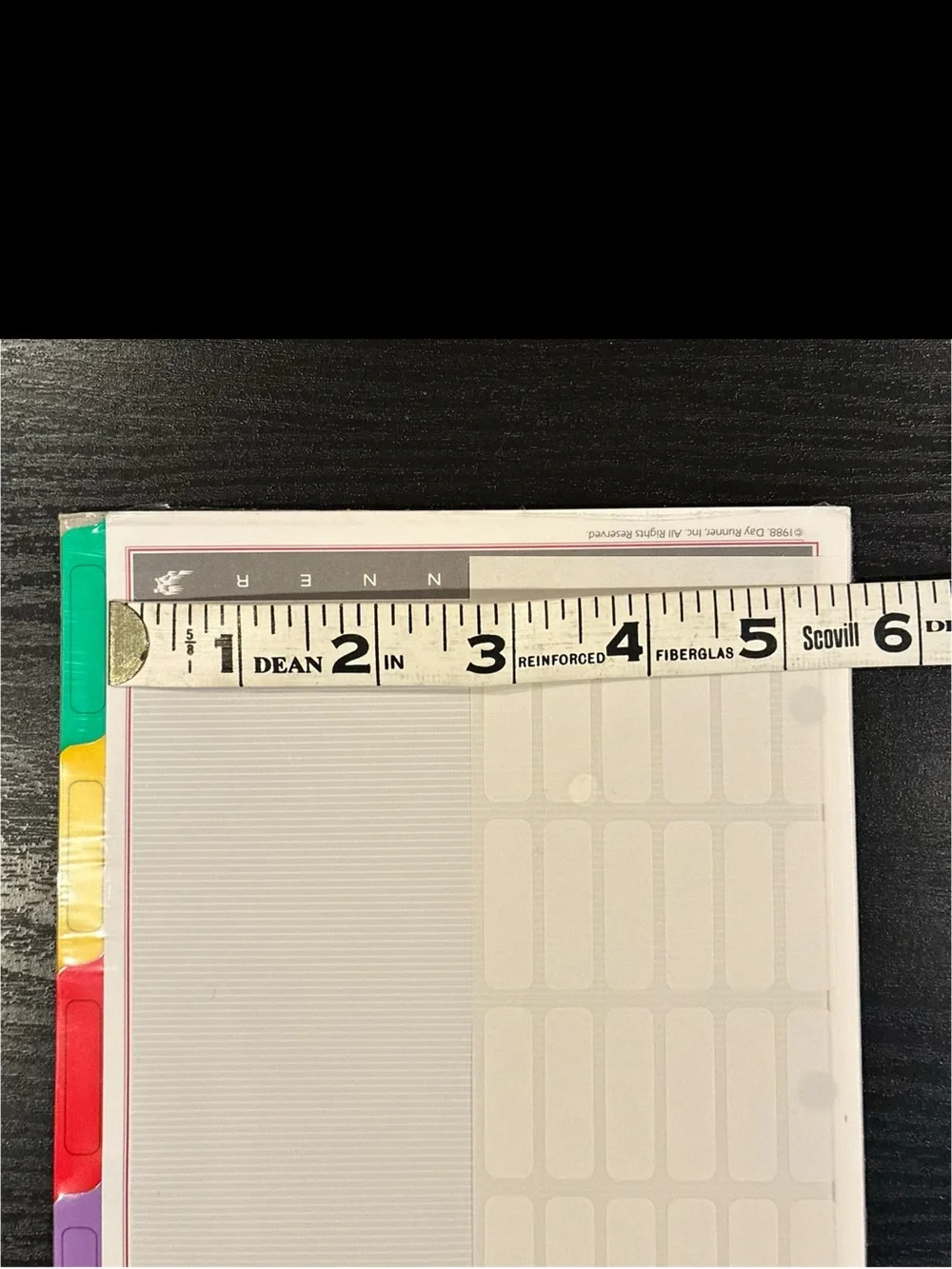 NWT Day Runner Multi Design Your Own Tabs, factory sealed package